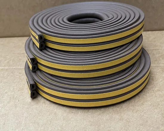 E/D/P/I Door Window Gasket Soundproof Seal Strip Self-Adhesive Rubber Foam Weatherstrip Windows Sealed Door Collision Strip